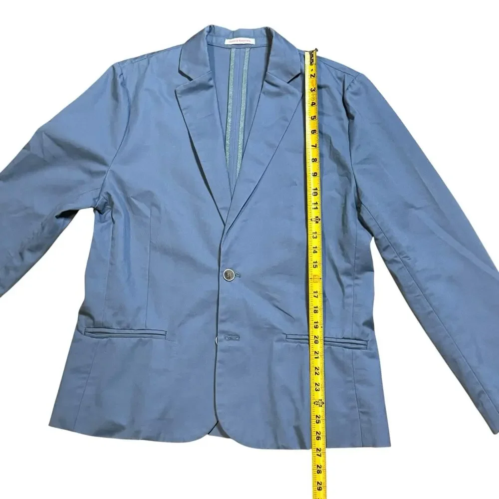 Men's Light Blue Two-Button Sport Coat - Casual Tailored Blazer